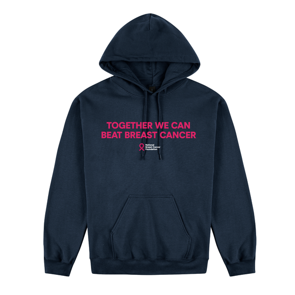 Hoodie - Together We Can Beat Breast Cancer Slogan