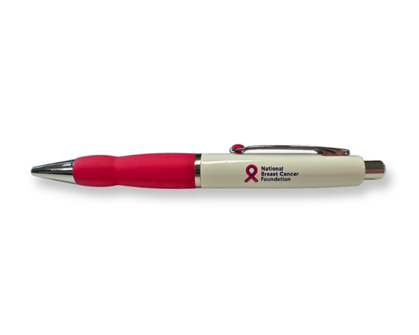 Pen Bundle - 5 x NBCF White & Pink Click Pens